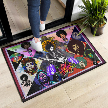 Jimi Hendrix Door Mat Singer Home Decor Custom For Fans NT051104