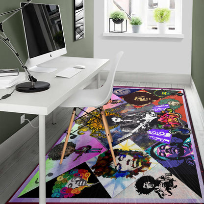 Jimi Hendrix Area Rug Singer Home Decor Custom For Fans NT051104