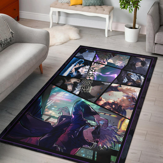 Satoru Gojo Jujutsu Kaisen Area Rug Anime Home Decor Custom For Fans NA052001