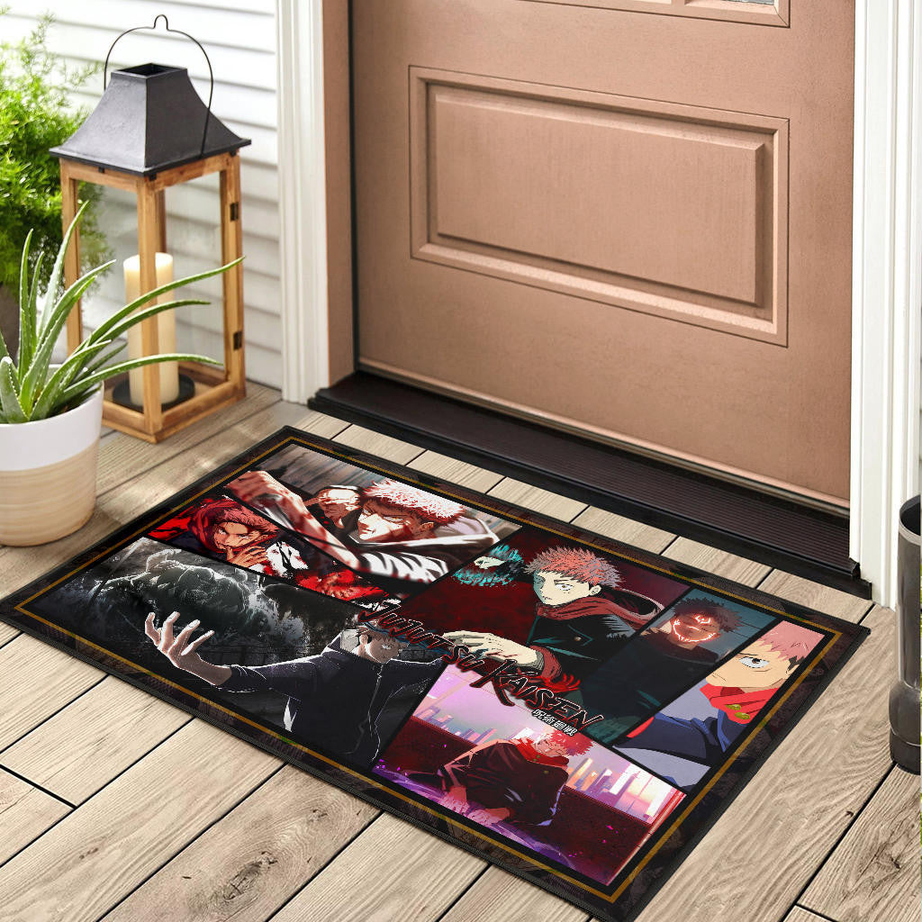 Itadori Yuji Jujutsu Kaisen Door Mat Anime Home Decor Custom For Fans NA052003