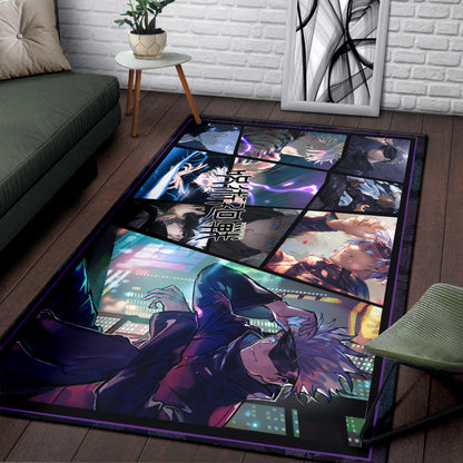 Satoru Gojo Jujutsu Kaisen Area Rug Anime Home Decor Custom For Fans NA052001