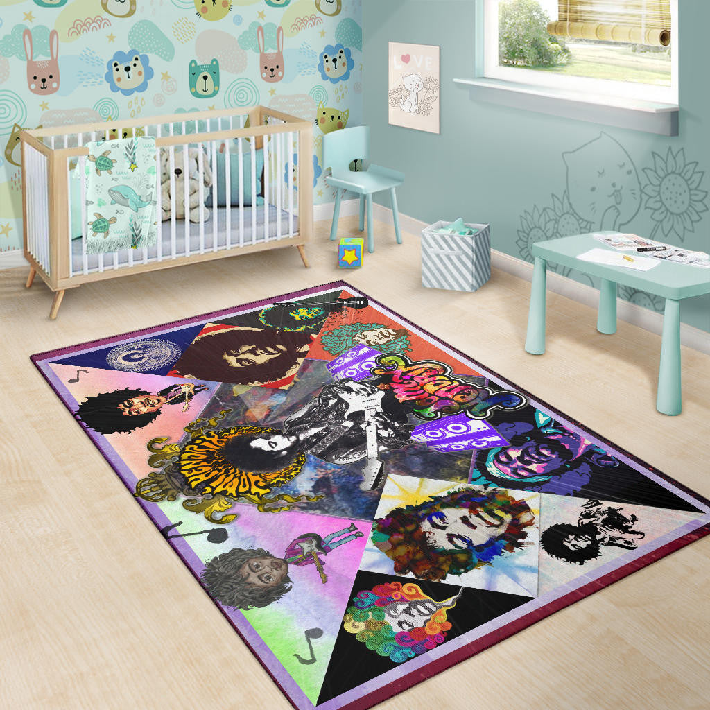 Jimi Hendrix Area Rug Singer Home Decor Custom For Fans NT051104