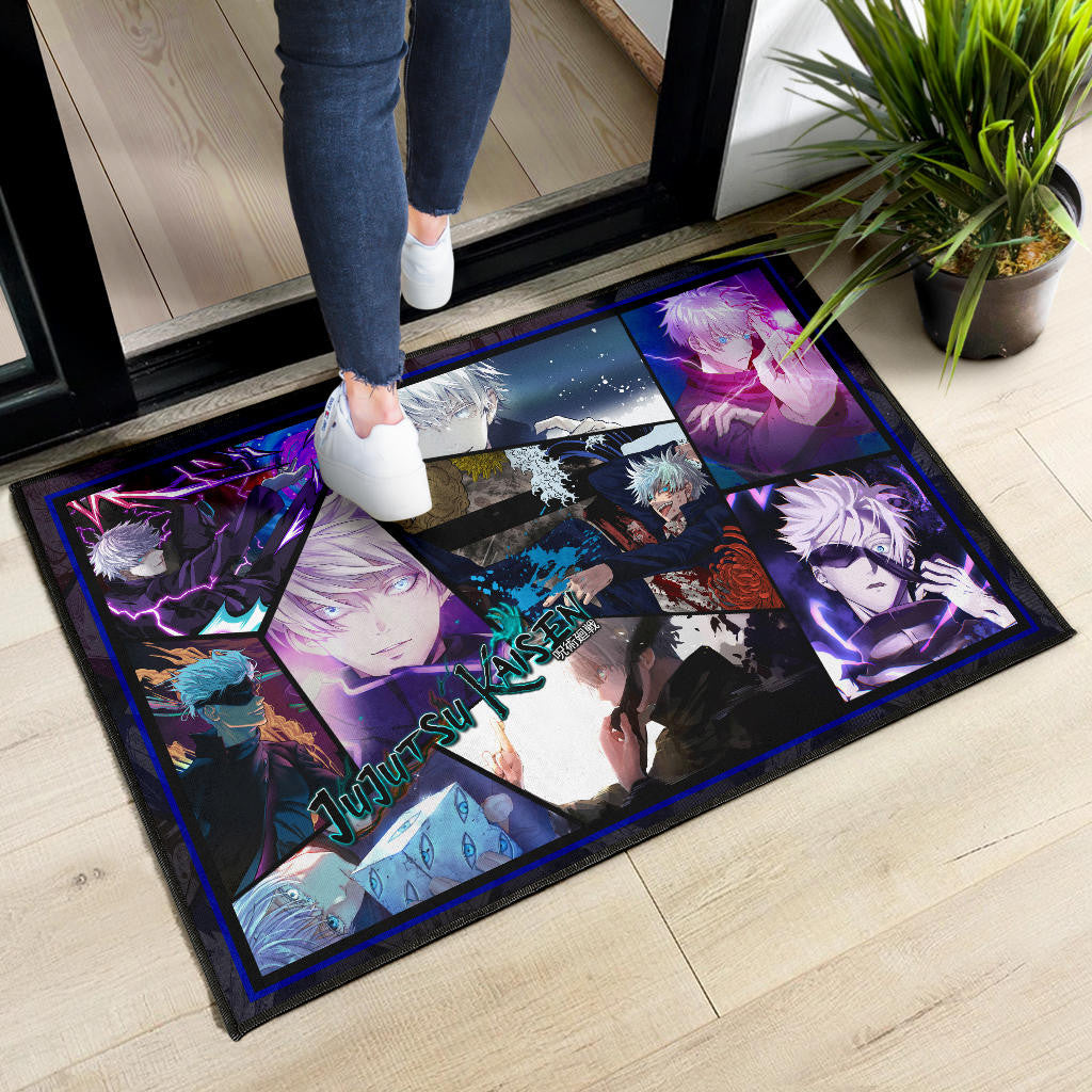 Satoru Gojo Jujutsu Kaisen Door Mat Anime Home Decor Custom For Fans NA052002