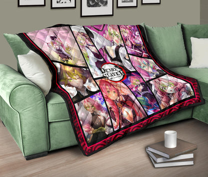 Mitsuri Kanroji Love Hashira Demon Slayer Area Rug Anime Home Decor Custom For Fans NA052004