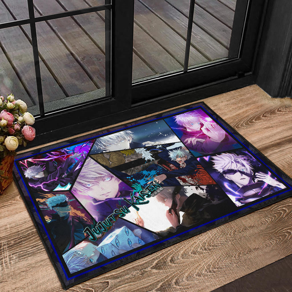 Satoru Gojo Jujutsu Kaisen Door Mat Anime Home Decor Custom For Fans NA052002