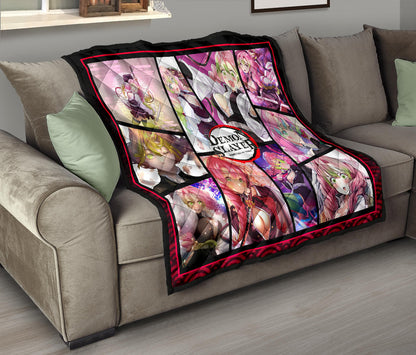 Mitsuri Kanroji Love Hashira Demon Slayer Area Rug Anime Home Decor Custom For Fans NA052004