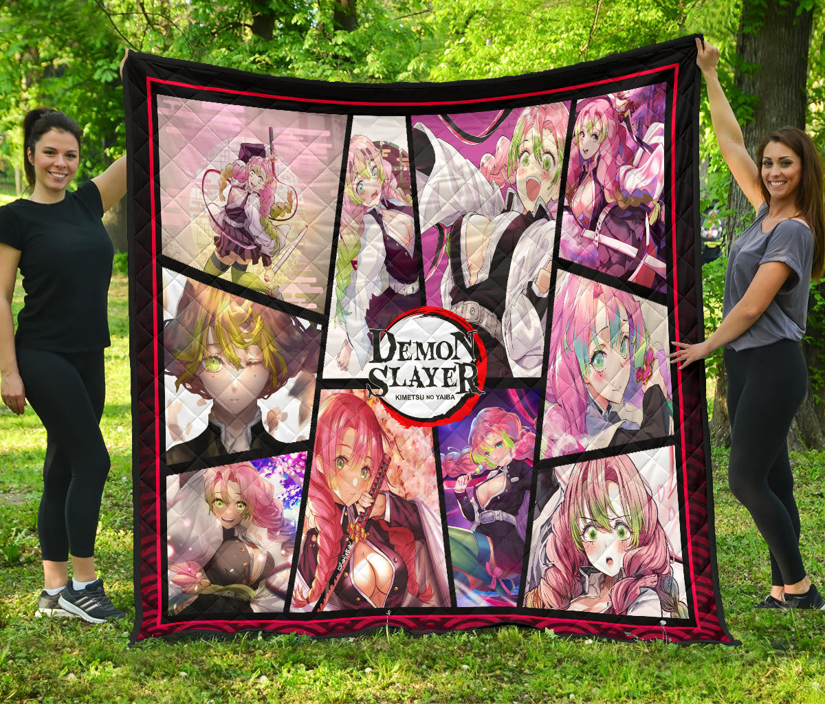 Mitsuri Kanroji Love Hashira Demon Slayer Area Rug Anime Home Decor Custom For Fans NA052004