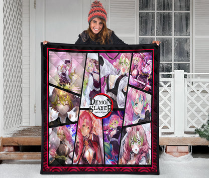 Mitsuri Kanroji Love Hashira Demon Slayer Area Rug Anime Home Decor Custom For Fans NA052004