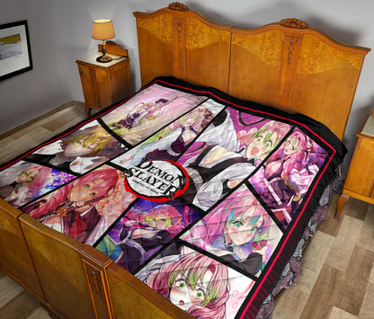 Mitsuri Kanroji Love Hashira Demon Slayer Area Rug Anime Home Decor Custom For Fans NA052004