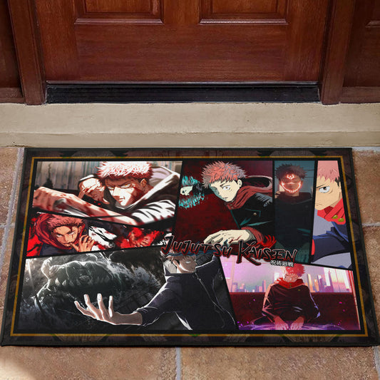 Itadori Yuji Jujutsu Kaisen Door Mat Anime Home Decor Custom For Fans NA052003