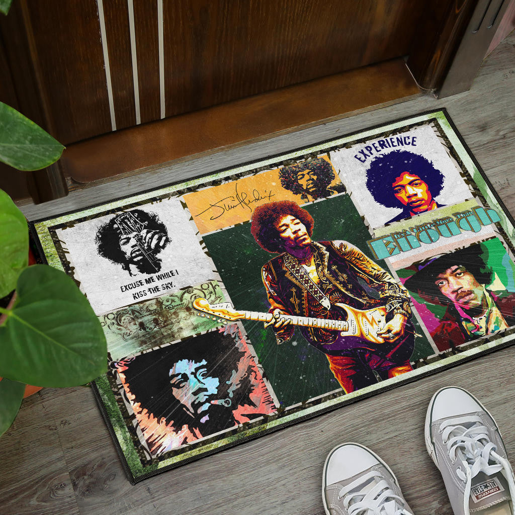 Jimi Hendrix Door Mat Singer Home Decor Custom For Fans NT050602