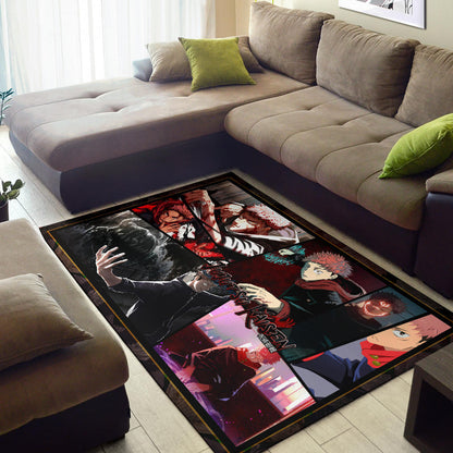 Itadori Yuji Jujutsu Kaisen Area Rug Anime Home Decor Custom For Fans NA052003
