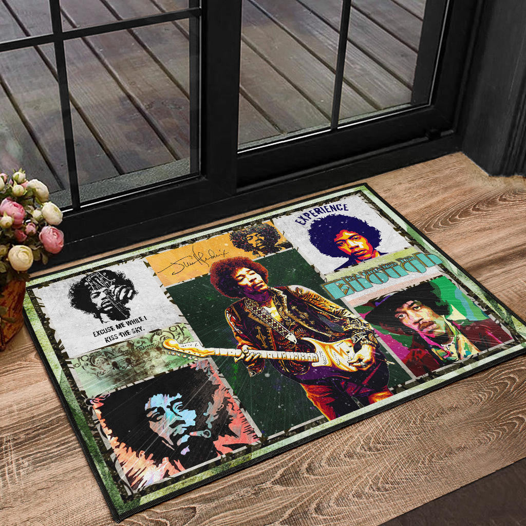 Jimi Hendrix Door Mat Singer Home Decor Custom For Fans NT050602