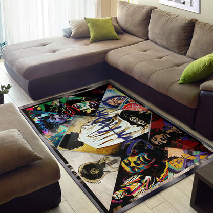 Jimi Hendrix Area Rug Singer Home Decor Custom For Fans NT050901