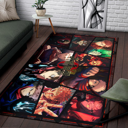 Itadori Yuji Jujutsu Kaisen Area Rug Anime Home Decor Custom For Fans NA052004