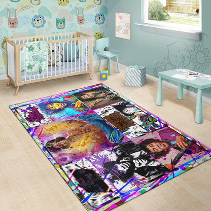 Jimi Hendrix Area Rug Singer Home Decor Custom For Fans NT050501