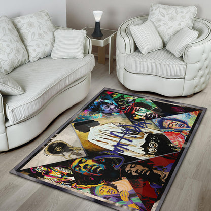 Jimi Hendrix Area Rug Singer Home Decor Custom For Fans NT050901