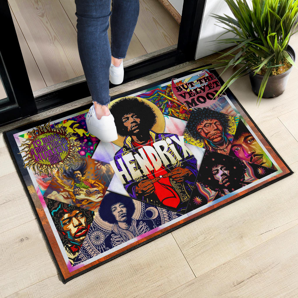 Jimi Hendrix Door Mat Singer Home Decor Custom For Fans NT050902