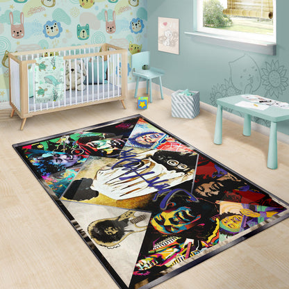 Jimi Hendrix Area Rug Singer Home Decor Custom For Fans NT050901