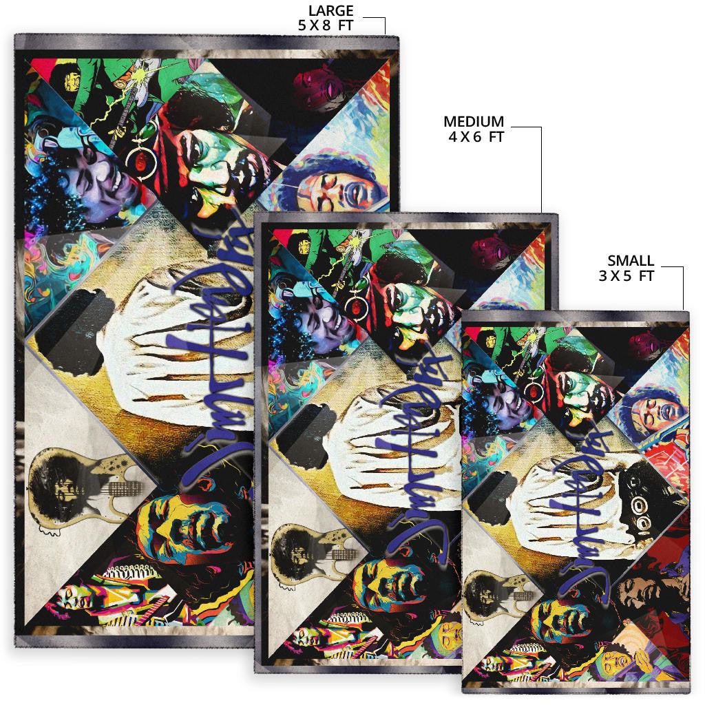 Jimi Hendrix Area Rug Singer Home Decor Custom For Fans NT050901