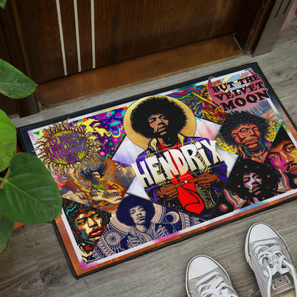 Jimi Hendrix Door Mat Singer Home Decor Custom For Fans NT050902