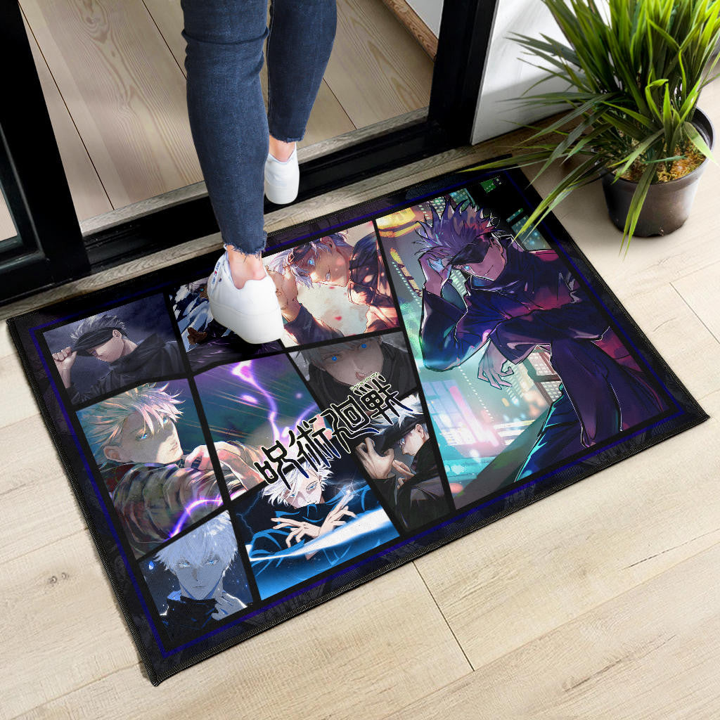 Satoru Gojo Jujutsu Kaisen Door Mat Anime Home Decor Custom For Fans NA052001