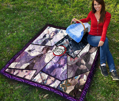 Shinobu Kocho Insect Hashira Demon Slayer Area Rug Anime Home Decor Custom For Fans NA052008