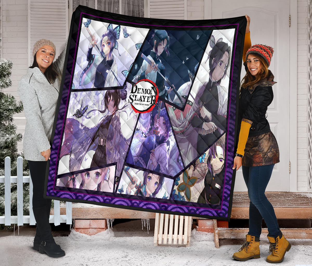 Shinobu Kocho Insect Hashira Demon Slayer Area Rug Anime Home Decor Custom For Fans NA052008