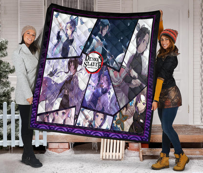 Shinobu Kocho Insect Hashira Demon Slayer Area Rug Anime Home Decor Custom For Fans NA052008