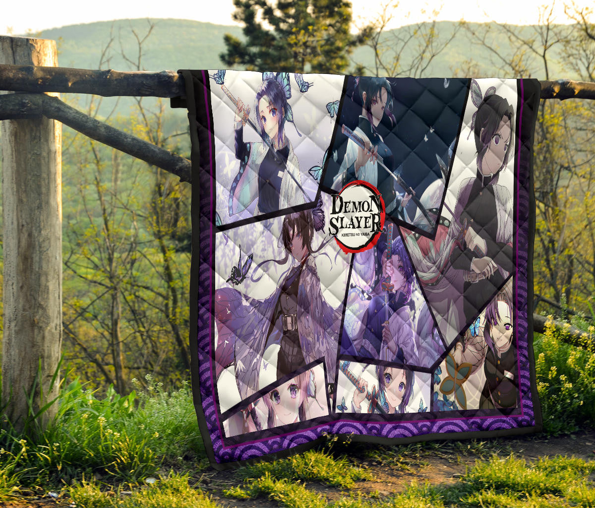 Shinobu Kocho Insect Hashira Demon Slayer Area Rug Anime Home Decor Custom For Fans NA052008