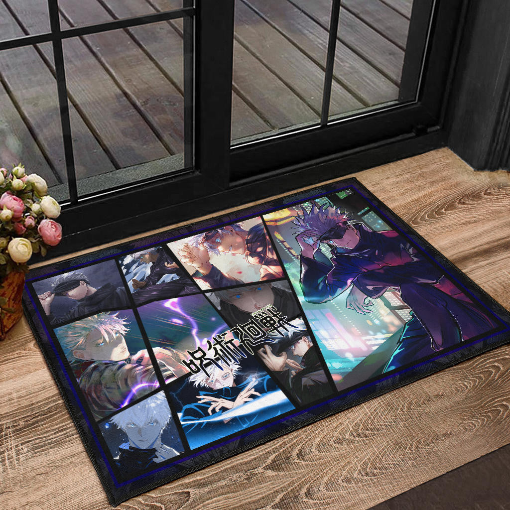 Satoru Gojo Jujutsu Kaisen Door Mat Anime Home Decor Custom For Fans NA052001