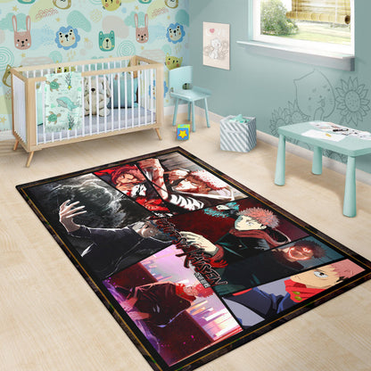 Itadori Yuji Jujutsu Kaisen Area Rug Anime Home Decor Custom For Fans NA052003