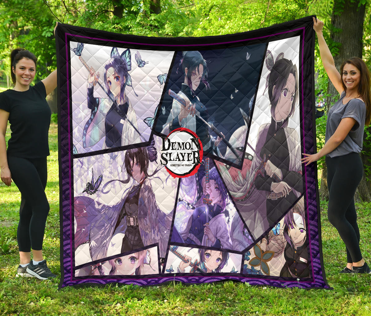 Shinobu Kocho Insect Hashira Demon Slayer Area Rug Anime Home Decor Custom For Fans NA052008