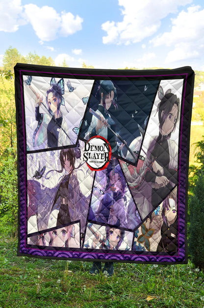 Shinobu Kocho Insect Hashira Demon Slayer Area Rug Anime Home Decor Custom For Fans NA052008