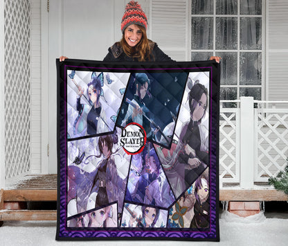 Shinobu Kocho Insect Hashira Demon Slayer Area Rug Anime Home Decor Custom For Fans NA052008