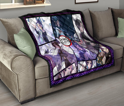 Shinobu Kocho Insect Hashira Demon Slayer Area Rug Anime Home Decor Custom For Fans NA052008