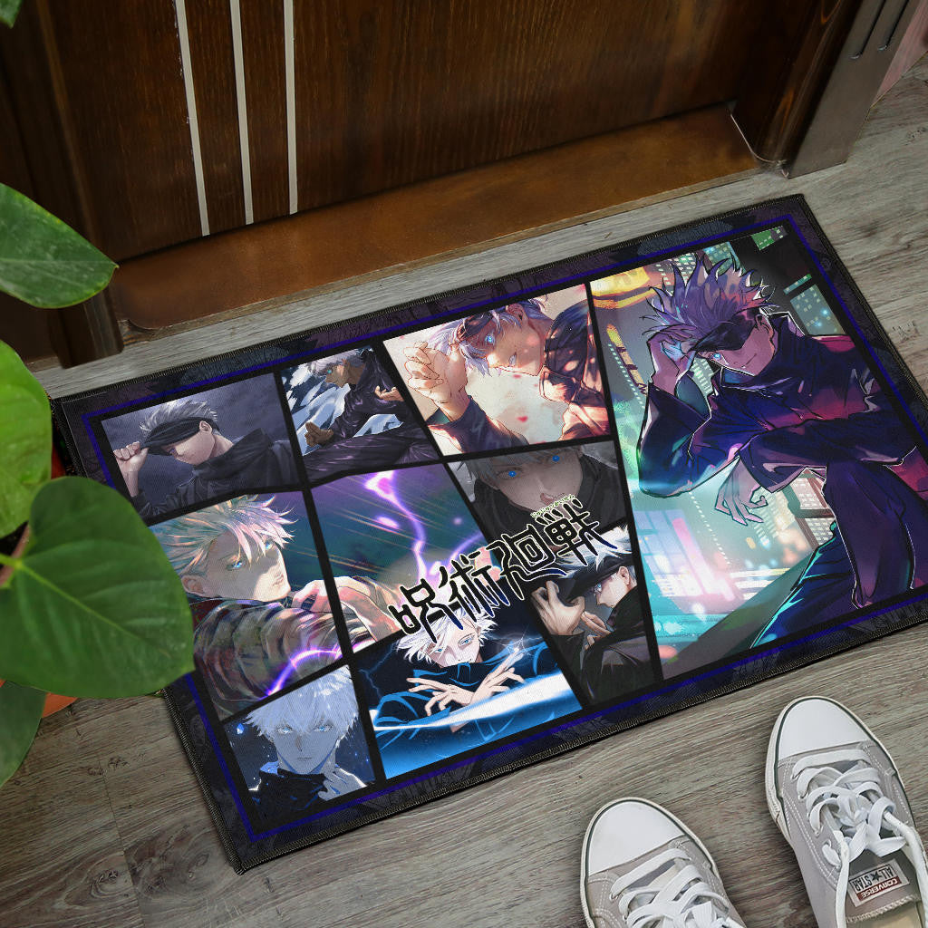 Satoru Gojo Jujutsu Kaisen Door Mat Anime Home Decor Custom For Fans NA052001