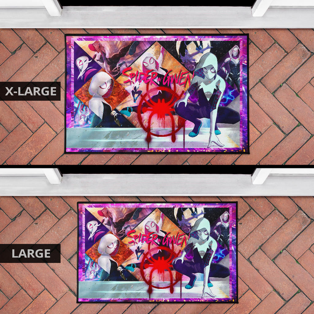 Spider Gwen Into The Spiderverse Door Mat Movie Home Decor Custom For Fans NT051002