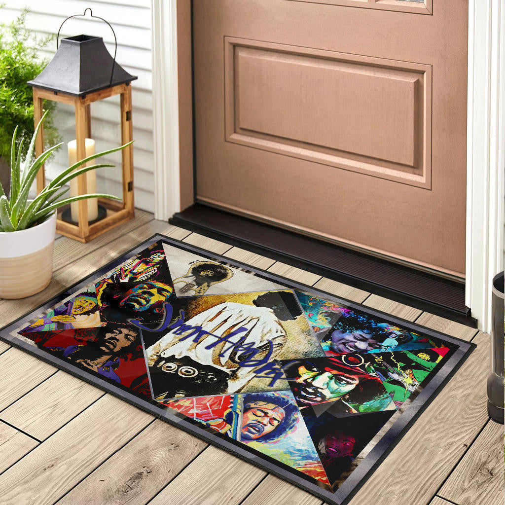 Jimi Hendrix Door Mat Singer Home Decor Custom For Fans NT050901