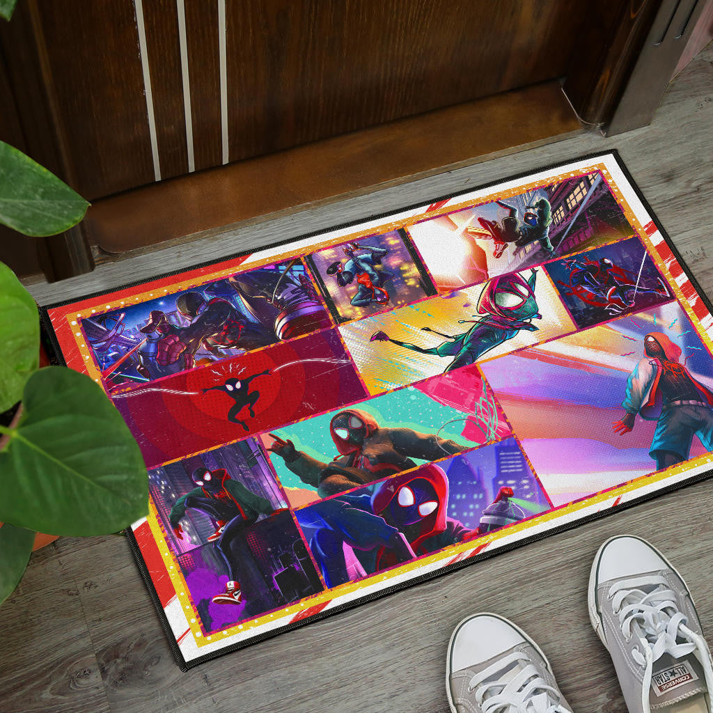Spider Man Into Spiderverse Door Mat Movie Home Decor Custom For Fans NT050401