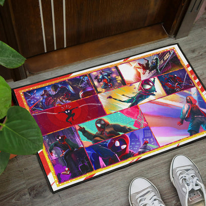 Spider Man Into Spiderverse Door Mat Movie Home Decor Custom For Fans NT050401