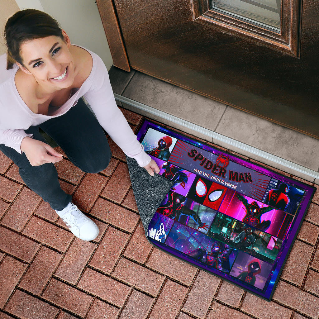 Spider Man Into Spiderverse Door Mat Movie Home Decor Custom For Fans NT050402