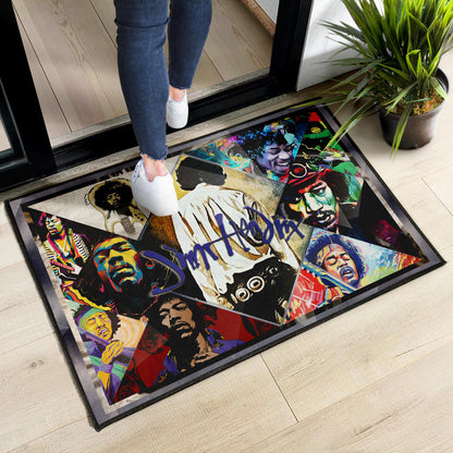 Jimi Hendrix Door Mat Singer Home Decor Custom For Fans NT050901