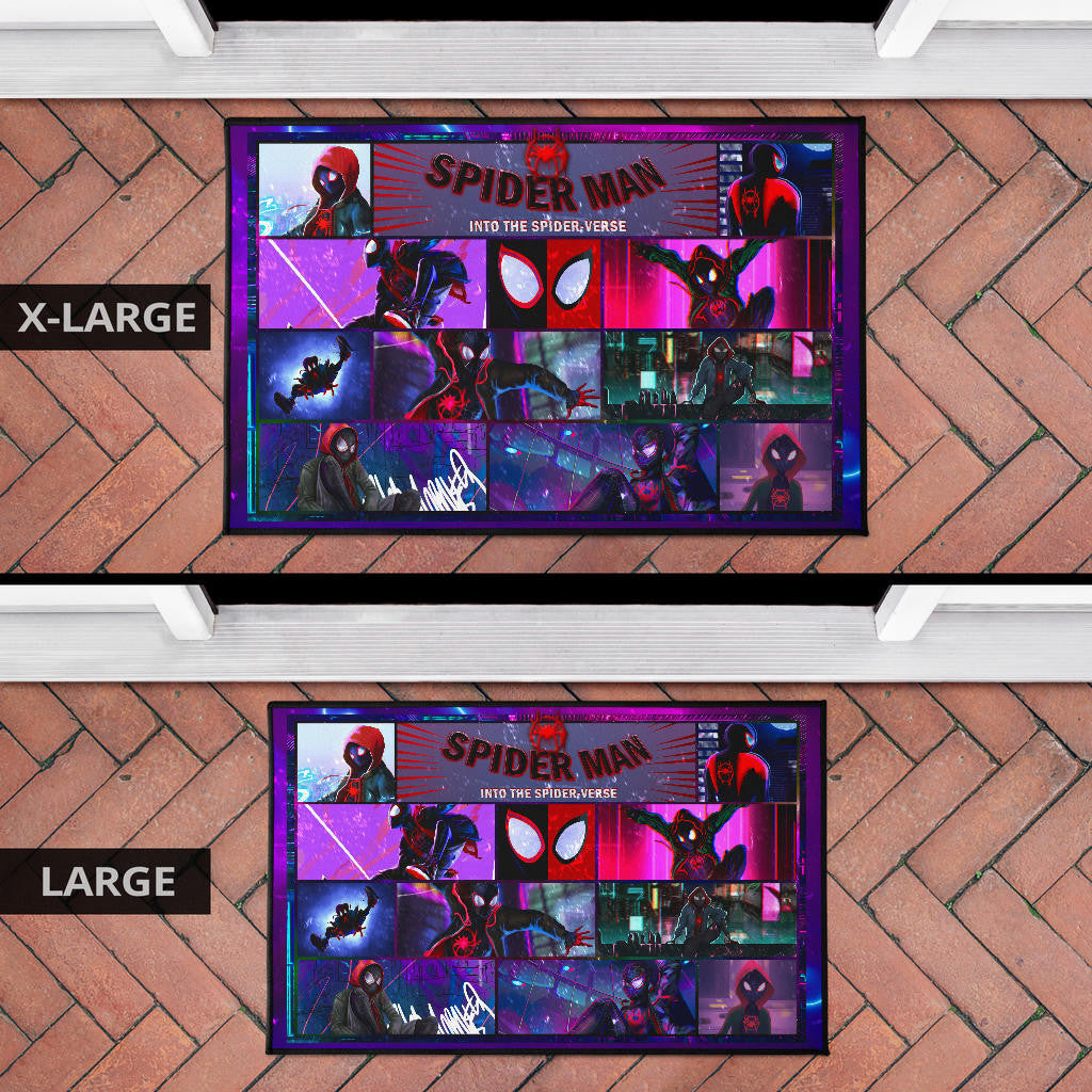 Spider Man Into Spiderverse Door Mat Movie Home Decor Custom For Fans NT050402