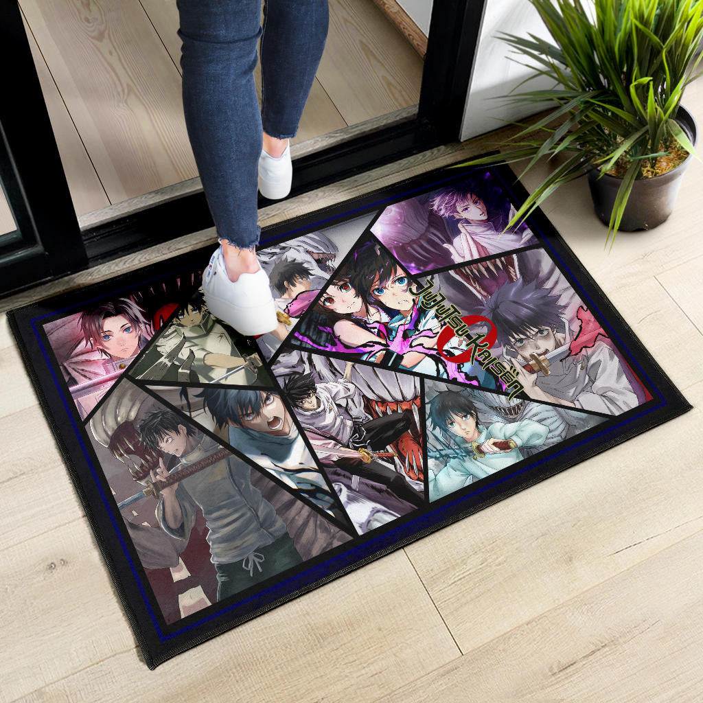 Toge Inumaki And Junpei Yoshino Jujutsu Kaisen Door Mat Anime Home Decor Custom For Fans NA052503