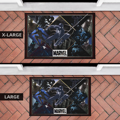 Black Spider Man Door Mat Movie Home Decor Custom For Fans NT051101