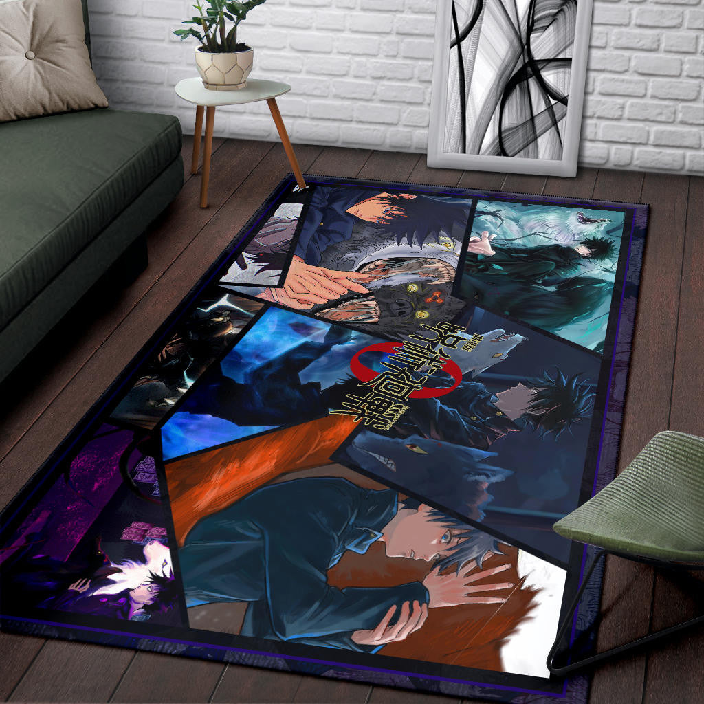 Megumi Fushiguro Jujutsu Kaisen Area Rug Anime Home Decor Custom For Fans NA052304