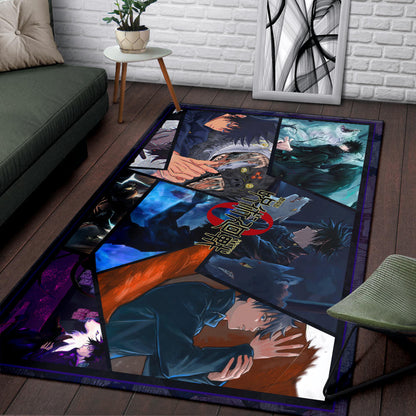 Megumi Fushiguro Jujutsu Kaisen Area Rug Anime Home Decor Custom For Fans NA052304