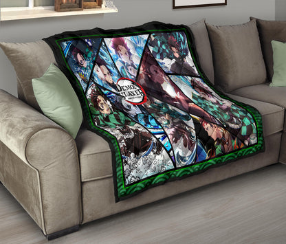 Tanjiro Kamado Demon Slayer Area Rug Anime Home Decor Custom For Fans NA052006