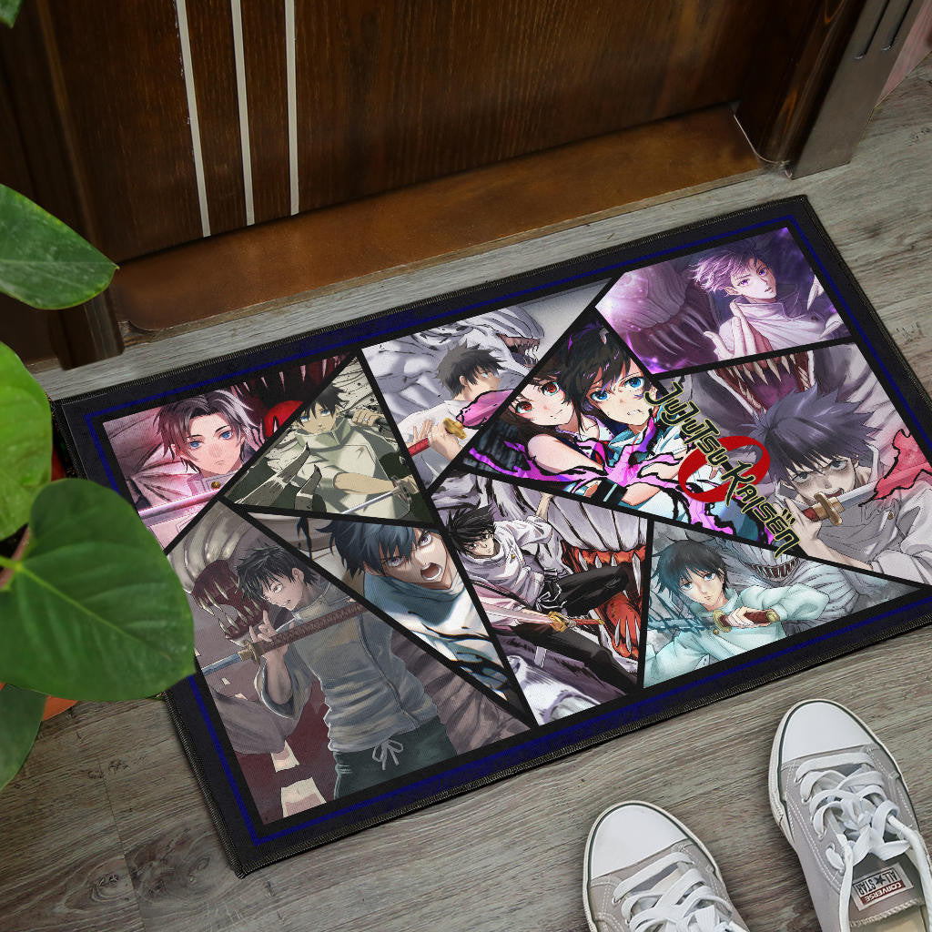 Toge Inumaki And Junpei Yoshino Jujutsu Kaisen Door Mat Anime Home Decor Custom For Fans NA052503